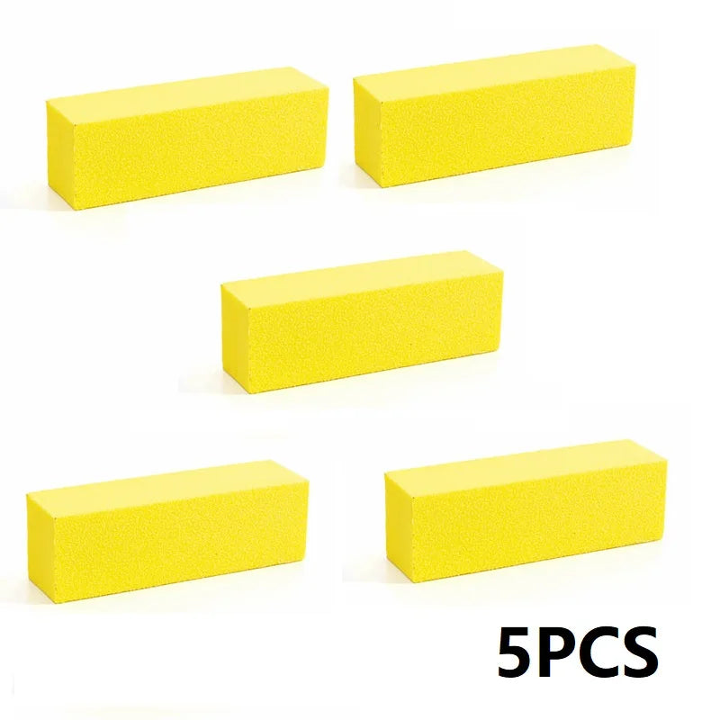 5/10PCS Nail Buffer Polishing Block Buffer for Polisher Manicure Buff Professional Sponge Nail File Milling Cutter for Manicure