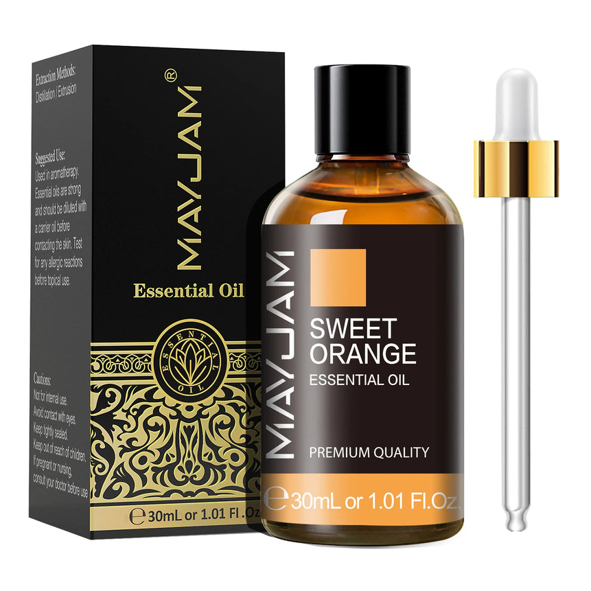 MAYJAM 1PCS 30ML Aromatherapy Essential Oil Lavender Vanilla Jasmine Eucalyptus Peppermint Aroma Oil for Diffuser Candle Soap