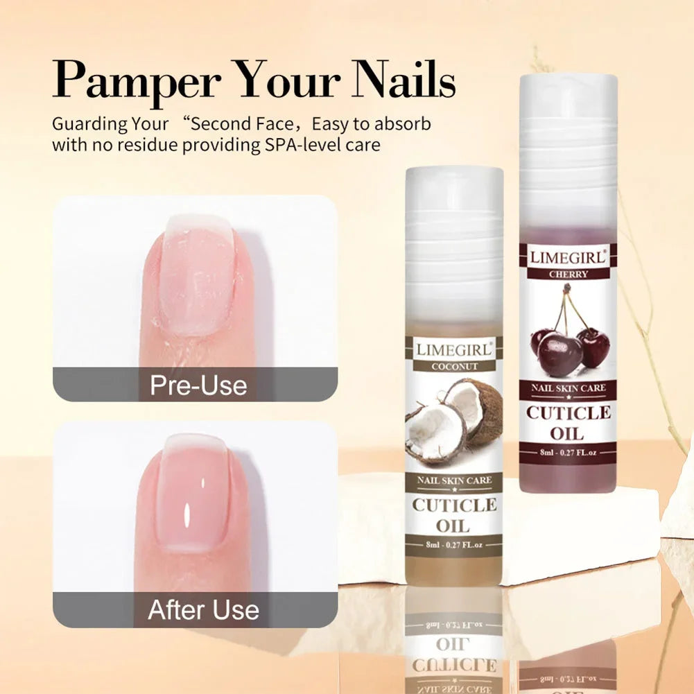 Cuticle Nutrient Oil Nourishes and Repairs Damaged Nails Nail Treatment Oil cares for, moisturizes and strengthens bright nails.