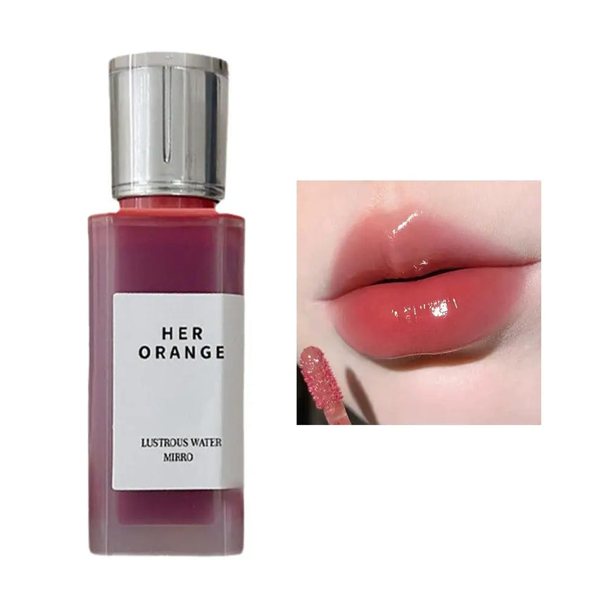 Watery Light Clear Lip Glaze Lasting Hydration Lip Gloss Glassy Mirror Lipgloss Silky Moisturizing Non Fading Liquid Lipstick