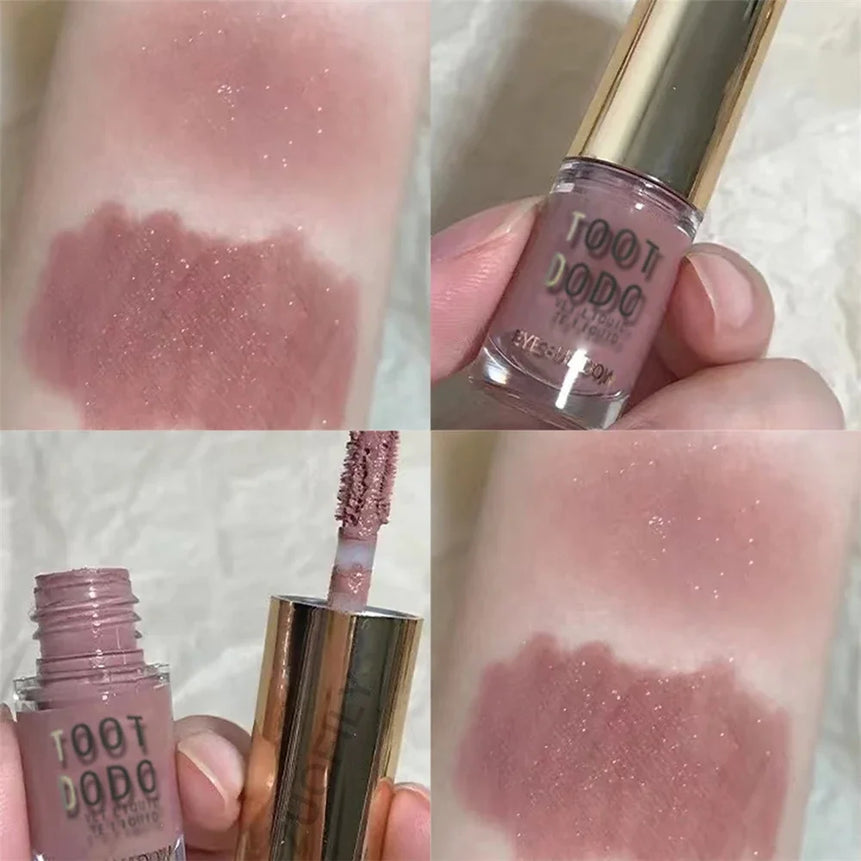 Glitter Liquid Eyeshadows 6 Color Contour Makeup Lasting Matte Natural Cheek Contour Blush Pigment Milk Coffee Shadow Cosmetics