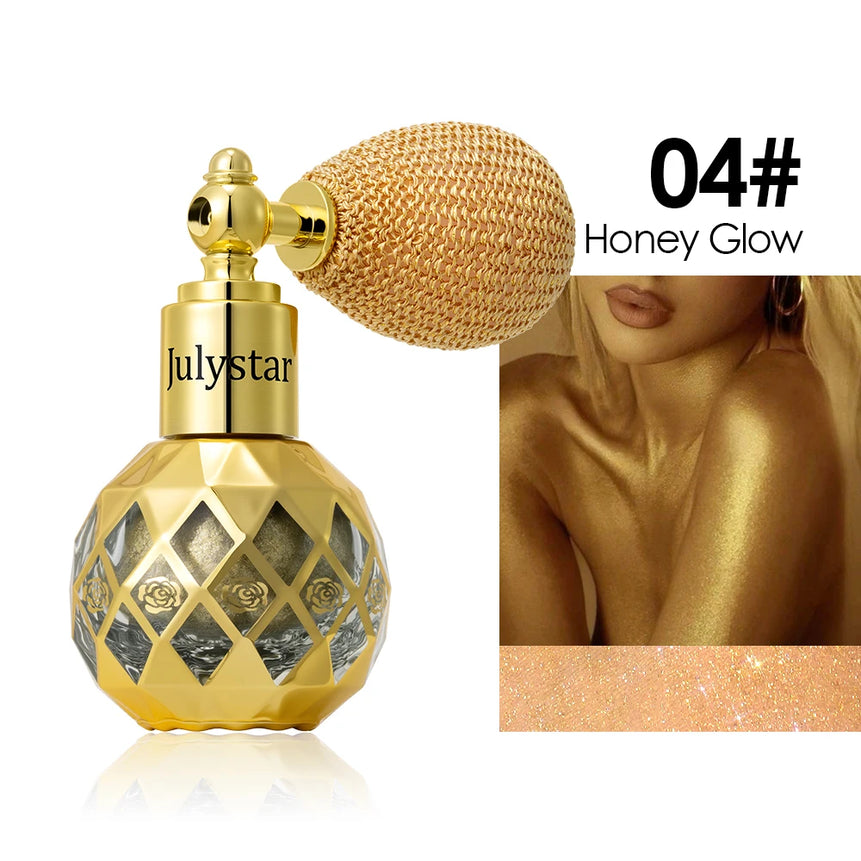 Multi-Color Highlighter Shimmer Spray Powder Body Brightening Glitter Face Makeup Airbag Spray Bottle