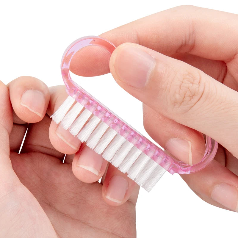 8pcs Manicure Nail Care Kit with Cuticle Nipper Metal Pusher Nail Clipper Cleaning Brush Buffer Block Dead Skin Remover Tools