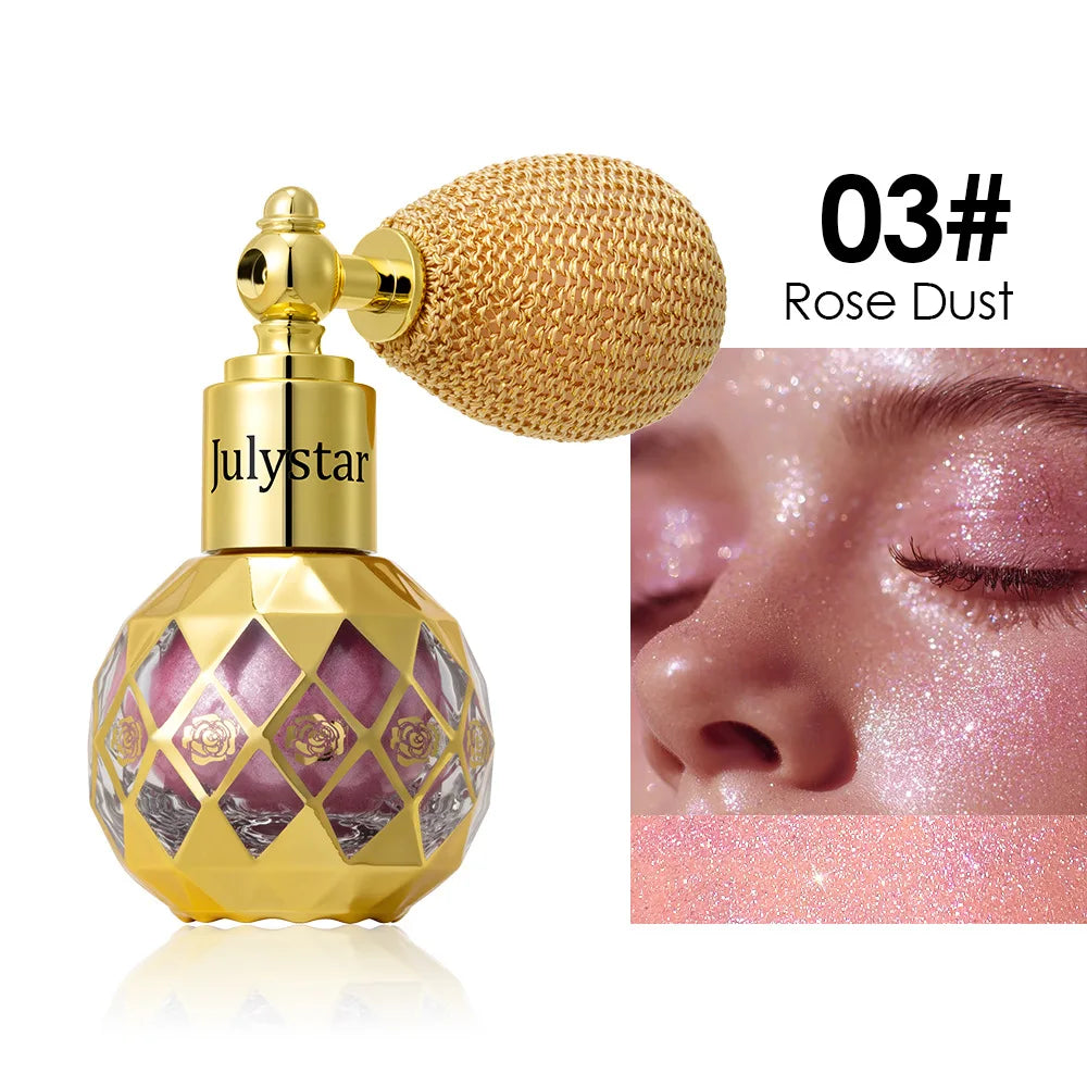 6 Color Shimmering Body Spray – Instant Glow Mist with Reflective Glitter for Festival & Party, Face & Body, Sweat-Resistant
