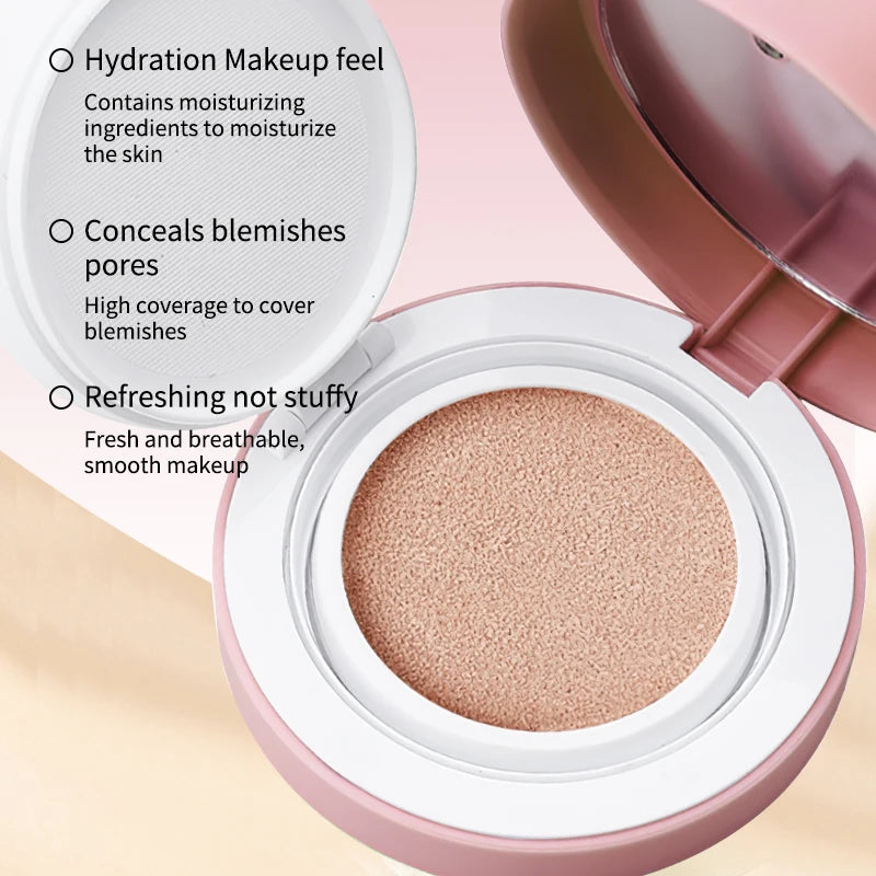 OCHEAL Cushion Foundation Cream Long Lasting Moisturizing Foundation For Face Makeup