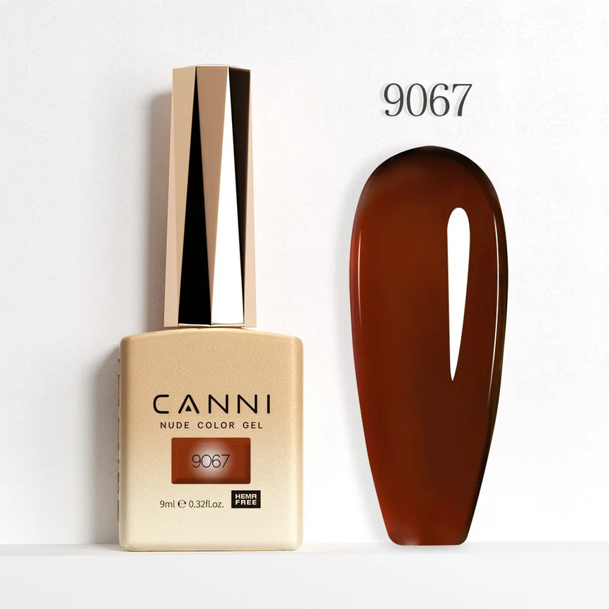 9ml CANNI HEMA/TPO FREE Nude Pink Color Nail Gel Polish Full Coverage Semi Permanent Long Wear Top Coat Venalisa Gel Varnish