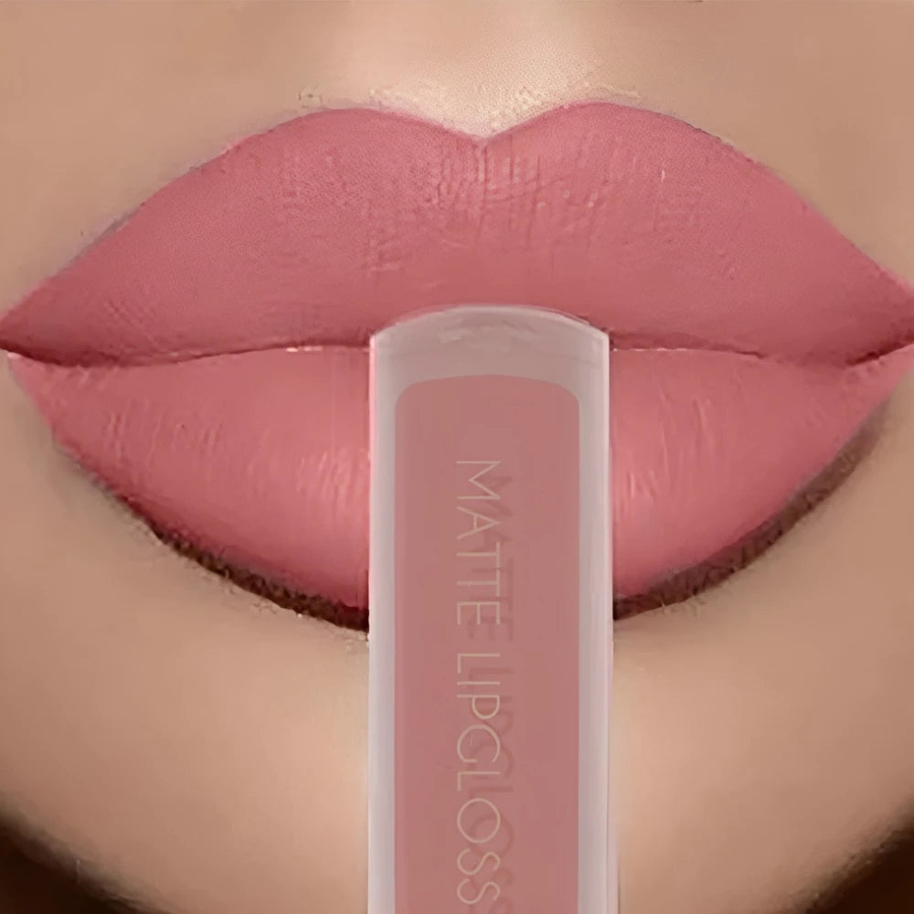 12Colors Creamy Matte Lip Gloss Long-lasting Velvet Non-drying Moisturizing Nude Berry Rose Lipstick Plump Lip Makeup Cosmetics