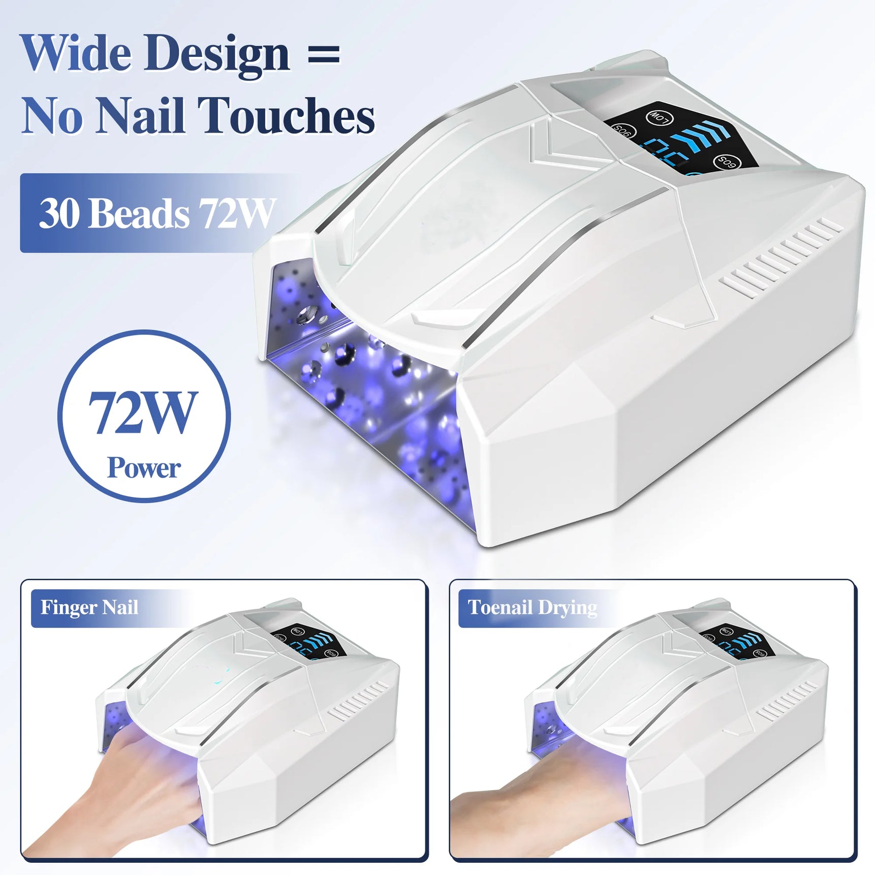 LAMWO Wireless Nail Lamp Nail Supplies High Power  Professional Nail Equipment UV LED Lamp Nail Light Gel Dryer for Manicure
