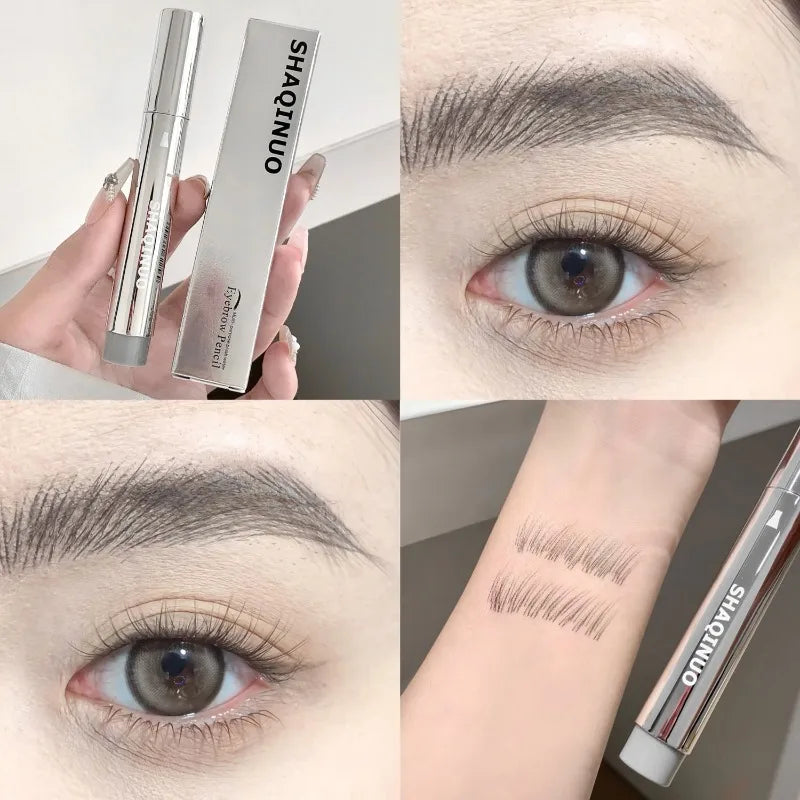Multi-Tip Water Eyebrow Pen, Hair-Like Strokes for Wild Brows, Waterproof Smudge-Proof Formula, Natural Looking Eyebrow Makeup
