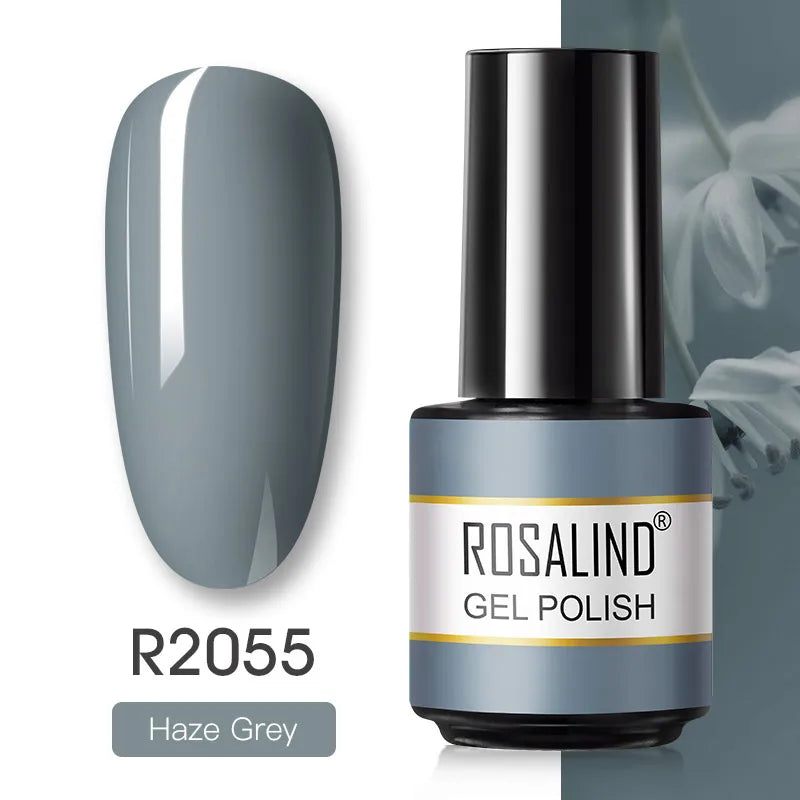ROSALIND Gel Nail Polish Matte Base Top Coat For Soak Off Gel Polish UV LED Gel Semi Permanent Varnishes Design Nail Art