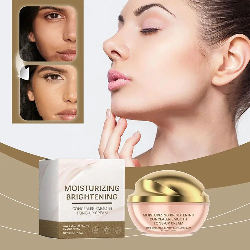 Moisturizing Concealer Smooth Tone-Up Cream Skin Shrink Pores Concealer and Isolation Cream Cosmetics Makeup 30g/50g