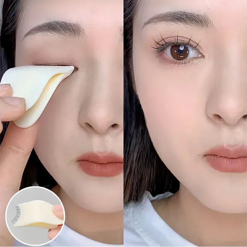 False Eyelash Aid Beauty and Makeup tools Plastic Eyelash Curler Novice adhesive false eyelash tool tweezers subclip