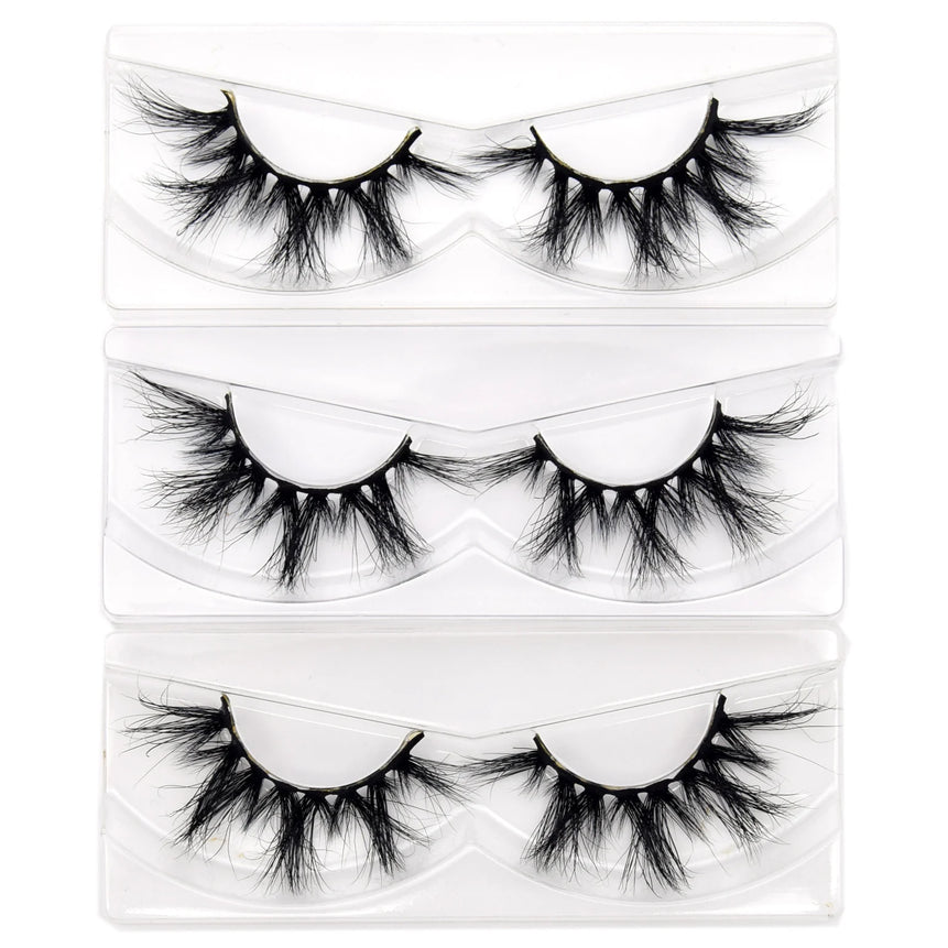 Visofree Eyelashes 3D Mink Lashes Soft Natural Handmade Cruelty Free Mink Eyelashes Lightweight  Full Strip Cilios Posticos D23
