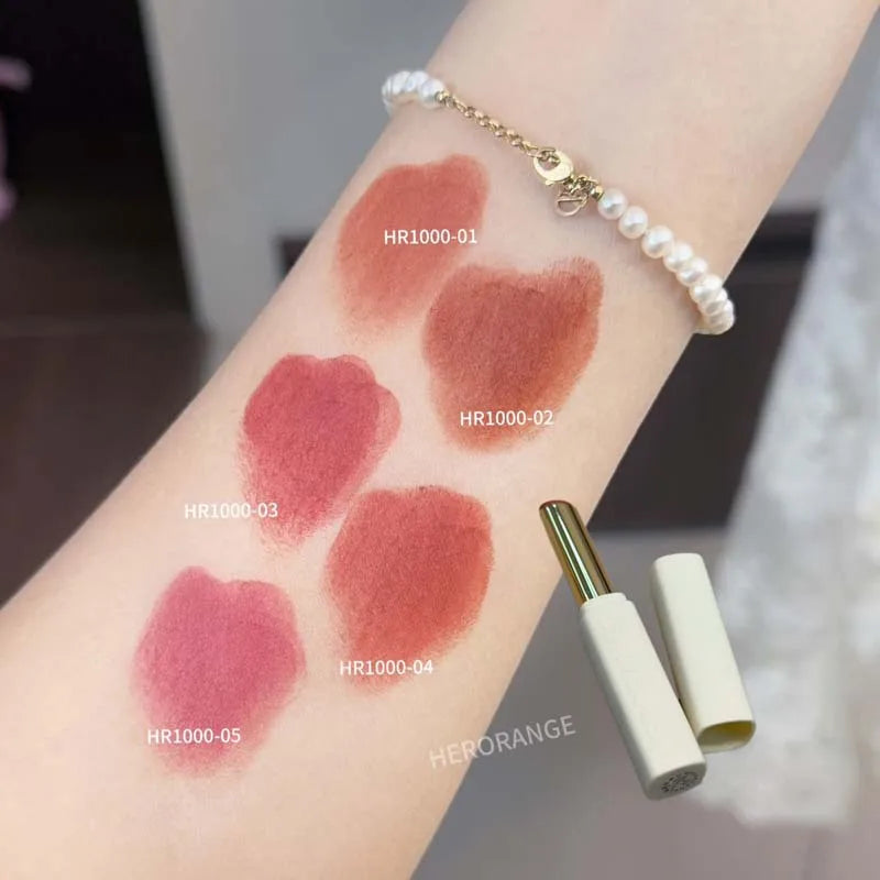 Low Saturation Matte Lipstick Cream Velvet Not Easy To Fade Lipstick Nude Matte Red Lip Gloss Waterproof Lasting Lip Tint Makeup