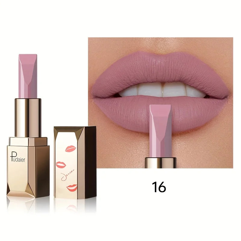 Matte silky velvet lipstick, durable, waterproof and sweat resistant, suitable for daily makeup, Valentine's Day to send female