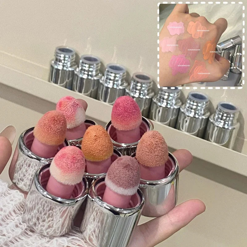Korean Liquid Powder Blusher Natural Enhancement Color Low Saturation Matte Multi-purpose Powder Blusher Liquid Water Gloss