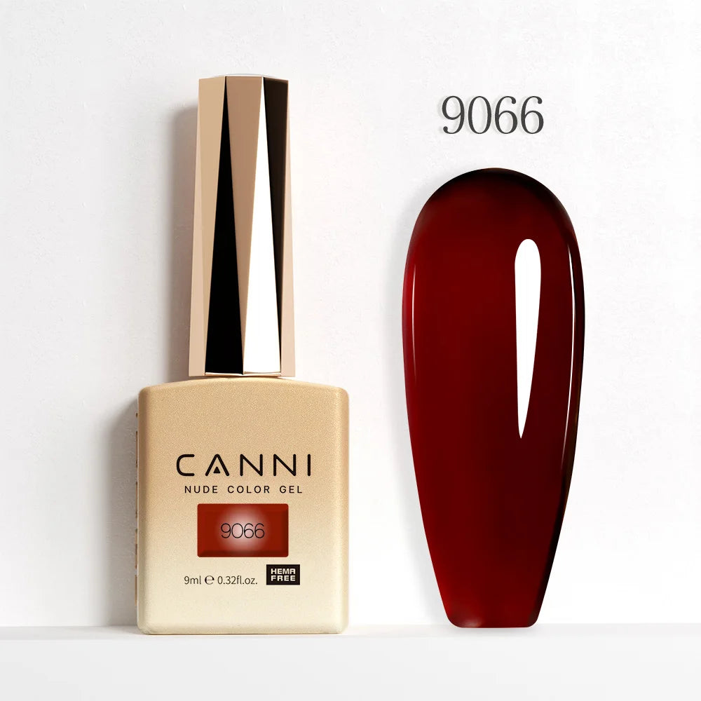 9ml CANNI HEMA/TPO FREE Nude Pink Color Nail Gel Polish Full Coverage Semi Permanent Long Wear Top Coat Venalisa Gel Varnish