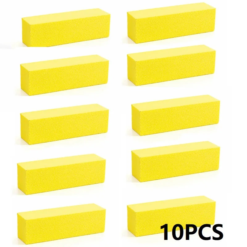 5/10PCS Nail Buffer Polishing Block Buffer for Polisher Manicure Buff Professional Sponge Nail File Milling Cutter for Manicure