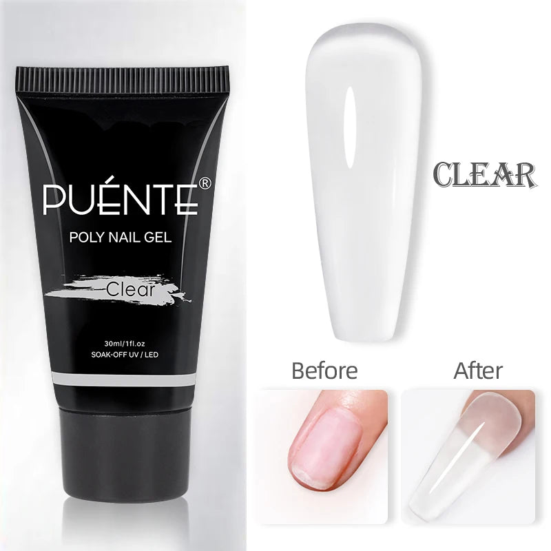 PUENTE 7.5ML Red Flame Reflective Gel Nail Polish Flash Sparkling Red Glitter Nail Gel Soak Off UV Semi-permanent Nail Varnish