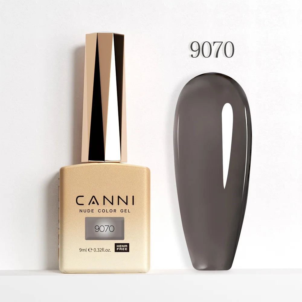 9ml CANNI HEMA/TPO FREE Nude Pink Color Nail Gel Polish Full Coverage Semi Permanent Long Wear Top Coat Venalisa Gel Varnish