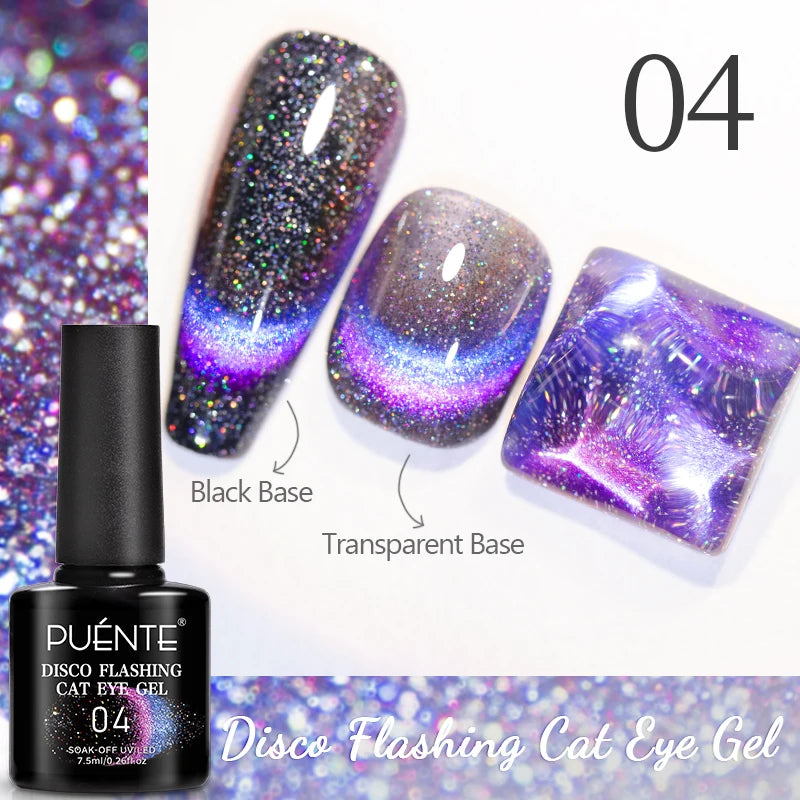 8ML Christmas Sparkling Reflective Diamond Glitter Liner Gel Nail Polish Soak Off UV Semi-Permanent Nail Art Varnish Manicure