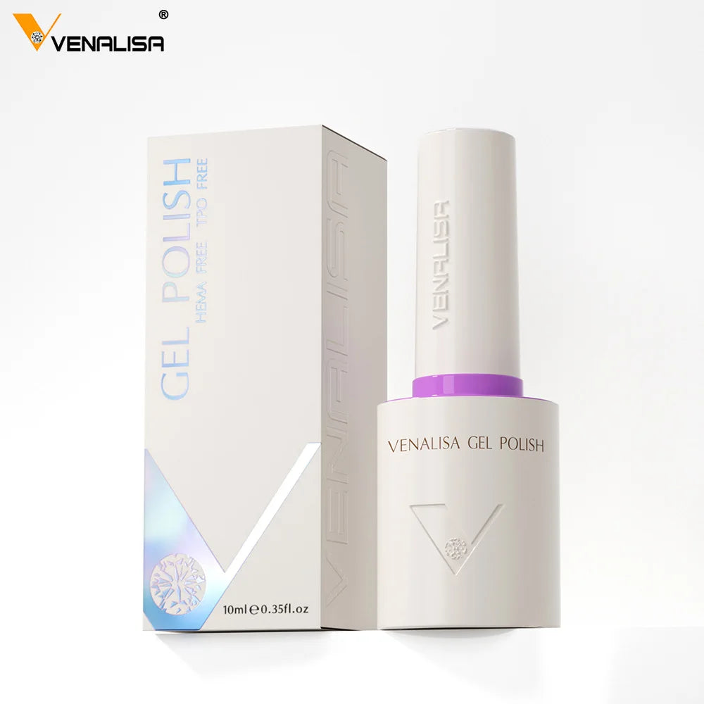 Venalisa 10ml Hema Free Ultra Glossy Long Wear Diamond Top Coat Nail Manicure Soak Off UV LED Base Matte Color Nail Gel Polish