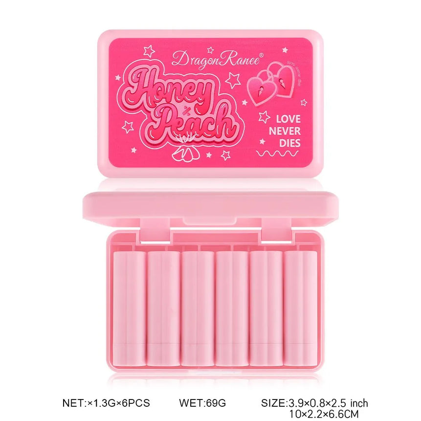 Matte Lipstick Set Non-Stick Cup Easy to Color Waterproof Lipstick Velvet Texture Lipstick 6-Piece Lipstick Set
