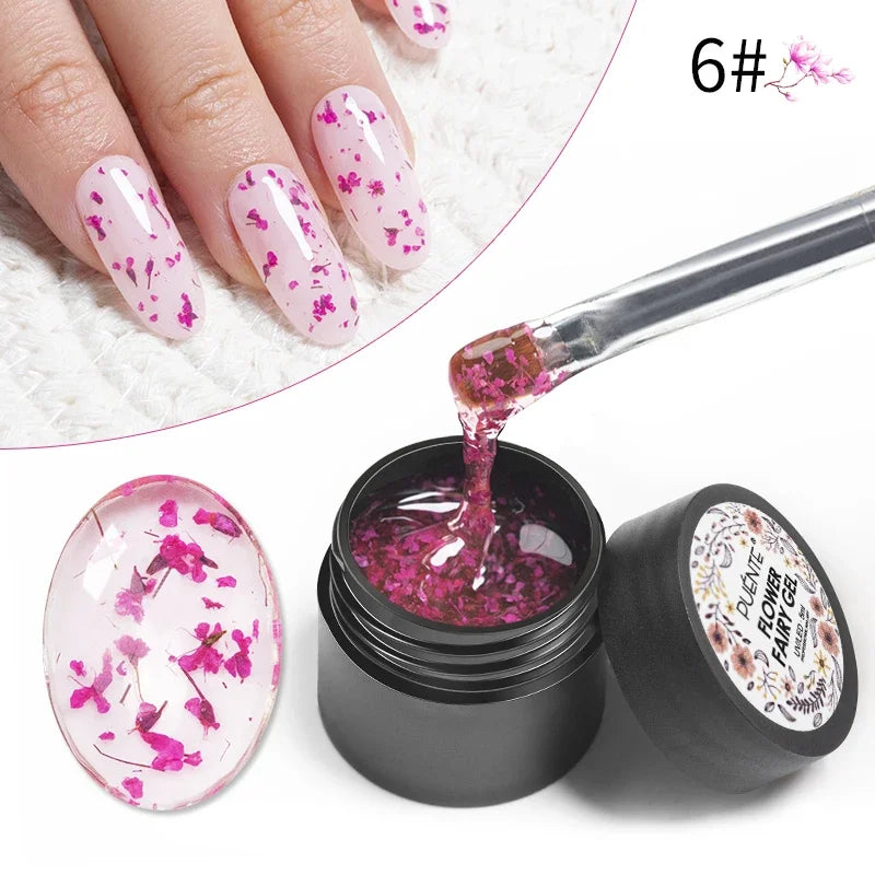 PUENTE Sparkle Platinum Gel Nail Polish 5ML Shiny Gold Silver Glitter Painting Gel Drawing Semi Permanent Varnish For Manicure