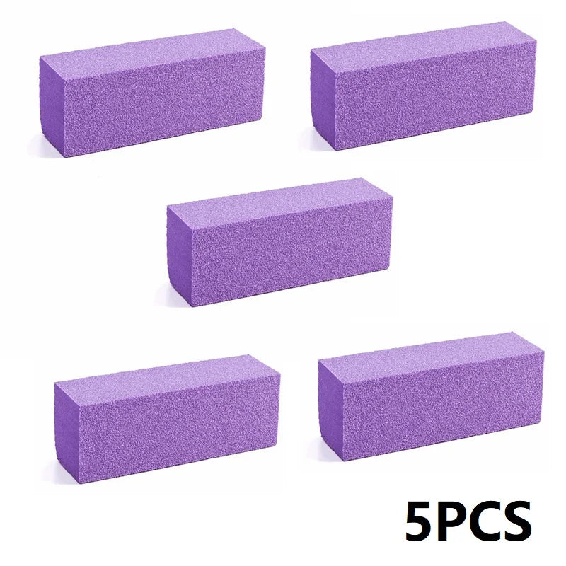 5/10PCS Nail Buffer Polishing Block Buffer for Polisher Manicure Buff Professional Sponge Nail File Milling Cutter for Manicure