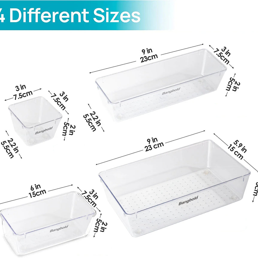Whitesnow Makeup Make up Kitchen Drawer Organizer Storage