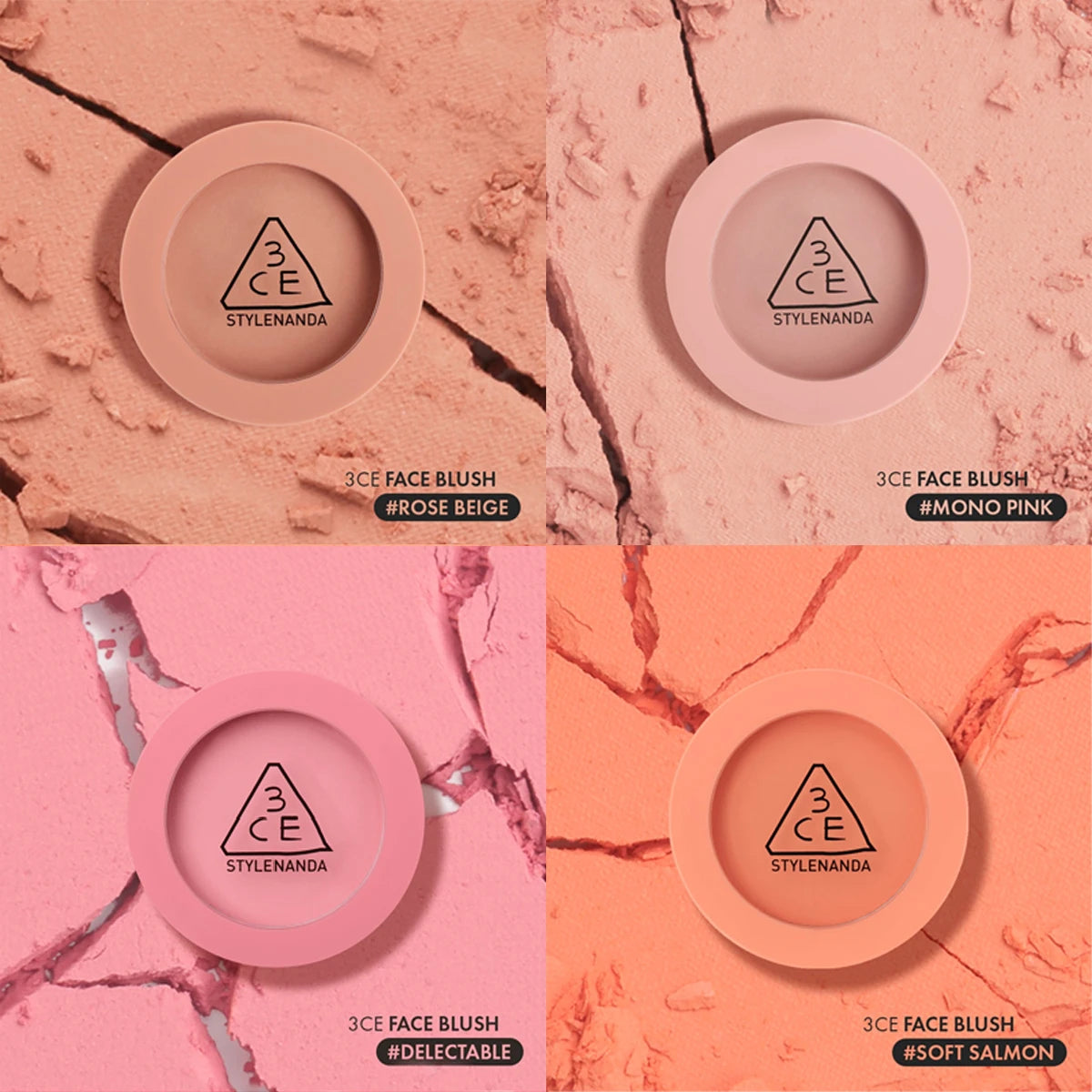 3CE Mood Recipe Face Blush,Silky Powder,Blendable,Natural Color Payoff,Long-Lasting Wear,Complete Makeup,K-Beauty,Korean Makeup