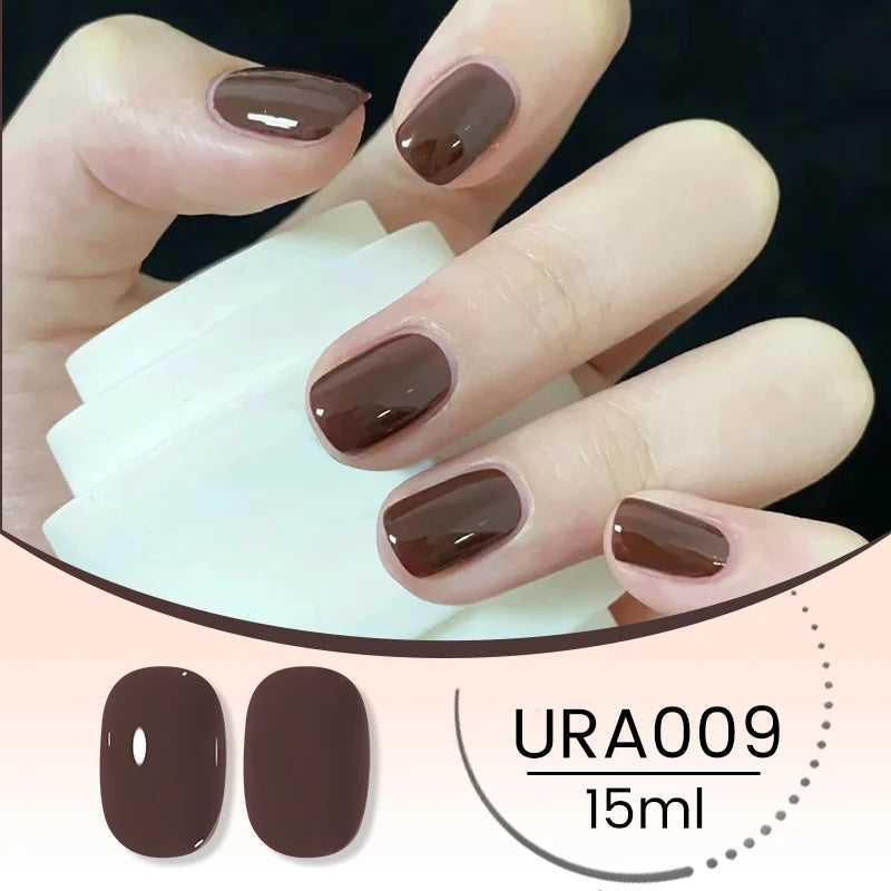 UR SUGAR 15ml Crystal Milky Jelly White Nude Gel Nail Polish Transparent Semi-permanent UV Gel Nail Art Soak Off Gel Varnish