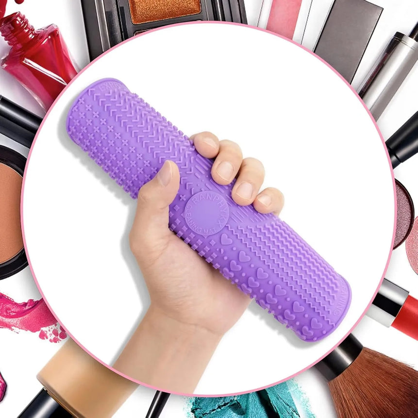 Silicone Brush Cleaner Cosmetic Make Up Washing Brush Gel Cleaning Mat Foundation Makeup Brush Cleaner Pad Scrubbe Board