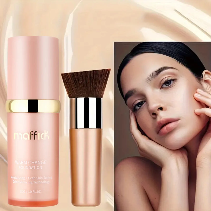2-in-1 Liquid Foundation | Moisturizing & Concealing | Natural Finish | Suitable for All Skin Types