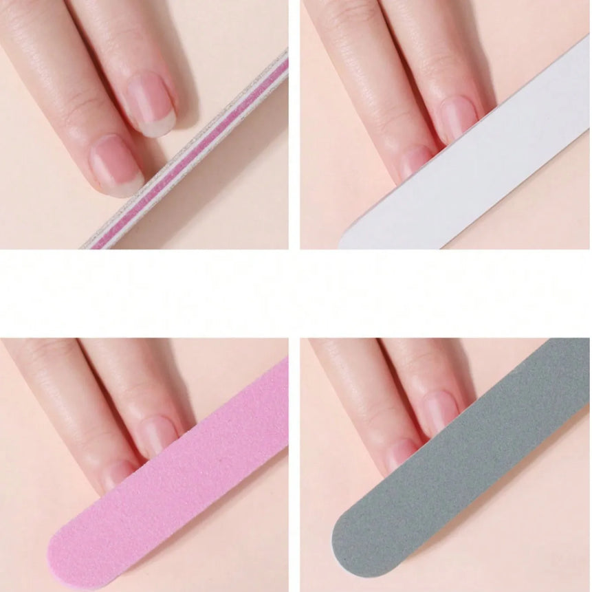 7Pcs Nail Cleaning Tool Kit, Nail File, Cuticle Pusher, Callus Remover, Nail Clipper Set