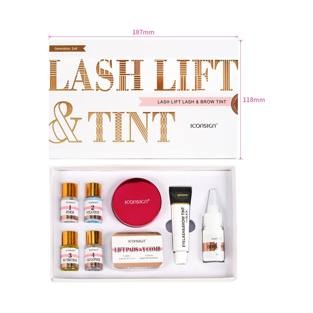 ICONSIGN Lash Lift and Tint Kit Professional Eyelash Lifting Calia Perming Lashes Tint Brow Dye Eyes Makeup Tools