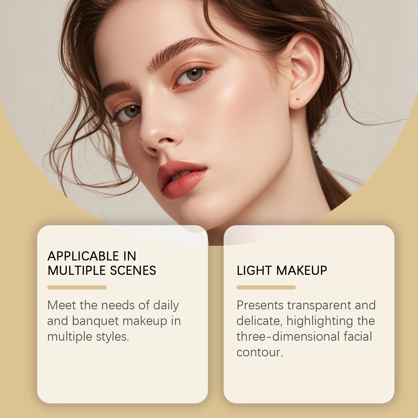All-in-one Makeup Palette with Eye Shadow, Contouring, Blush, Highlighter, and Eyelid Brightening in One; Versatile Makeup