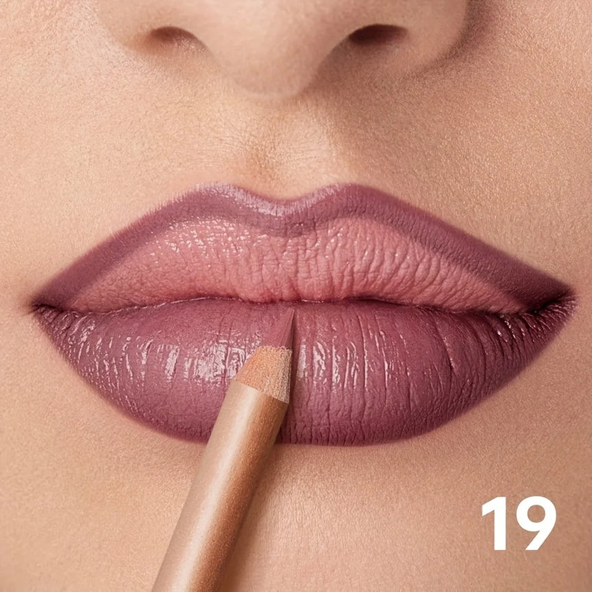 Matte Lip Liner Pencil Nude, Long-Lasting Waterproof, Smudge-Proof, Precise Outline, Smooth Creamy Formula