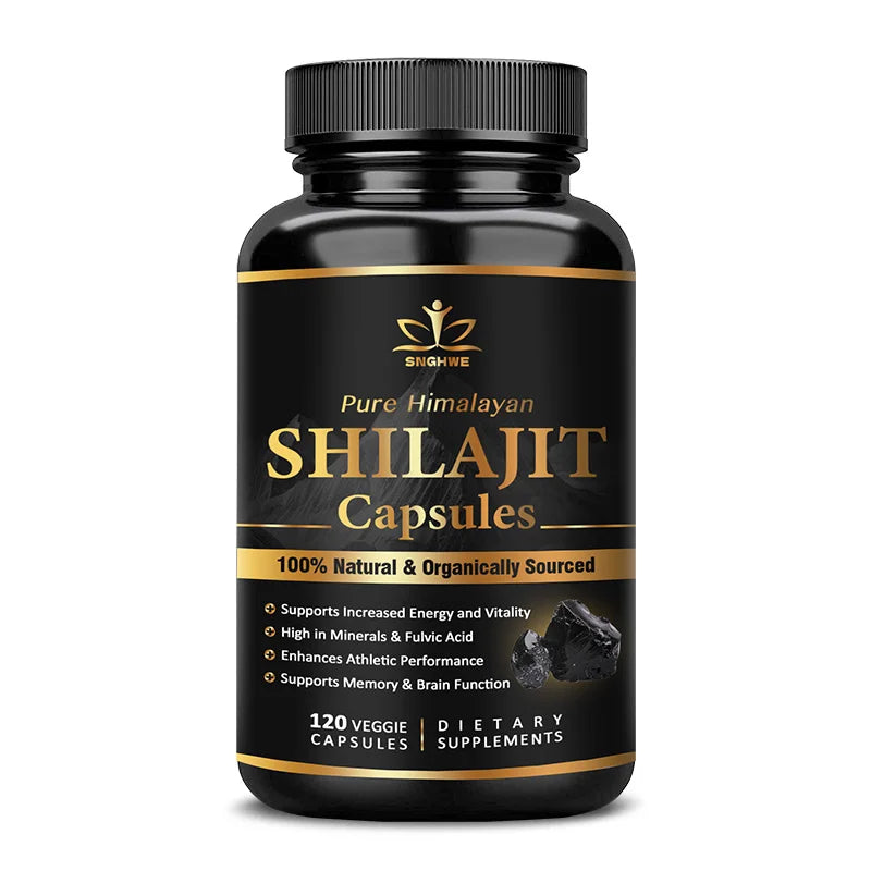 Shilajit Pure Himalayan Organic-Shilajit Supplement with Purity, High Dosage&Potency for Energy, Strength & Immunity,Men & Women