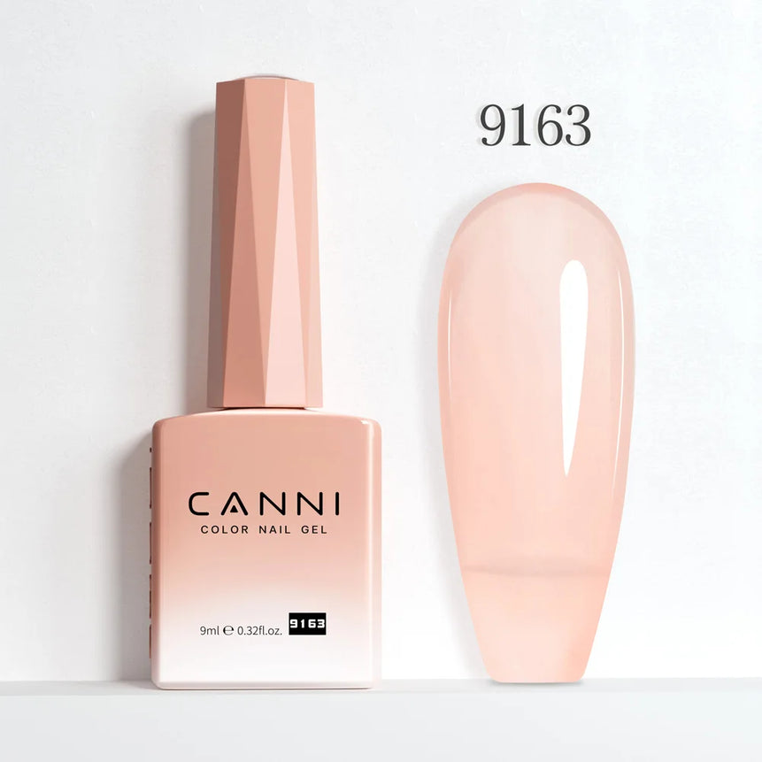 CANNI 9ml Nail Gel Polish HEMA TPO FREE Transparent Jelly Color Nude Pink French SoakOff UV LED Varnish Lacquer Milky White DIY