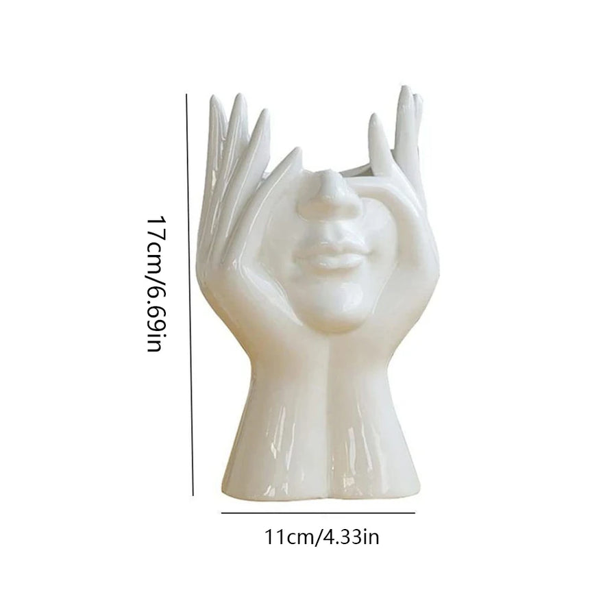 1PC Vinyl Figure Storage Holders Creative Human Body Art Styling Office Organizers Multifunctional Makeup Brush Holder