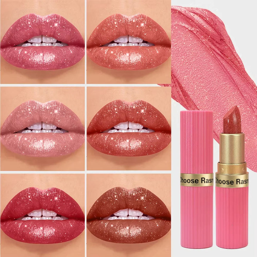 Christmas Beauty Gift Box Includes Lip Color, Lip Glaze, Lipstick, Lipliner, Durable Easy Makeup Color Suit