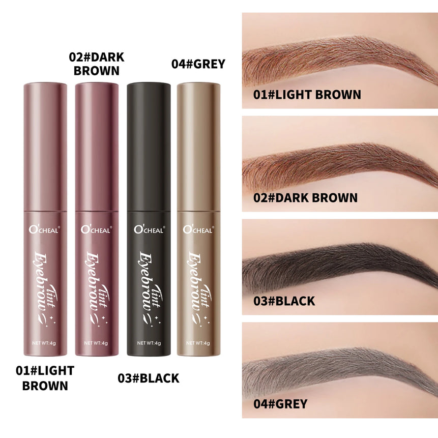 Ocheal Eyebrow Gel 4 Colors Long-lasting Fixed Eyebrow Waterproof Dyeing color Quick-dry Hose Transparent Eyebrow Gel Eye Makeup