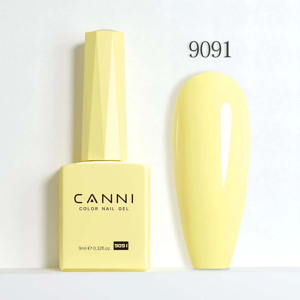 9ml CANNI HEMA/TPO FREE Nude Pink Color Nail Gel Polish Full Coverage Semi Permanent Long Wear Top Coat Venalisa Gel Varnish