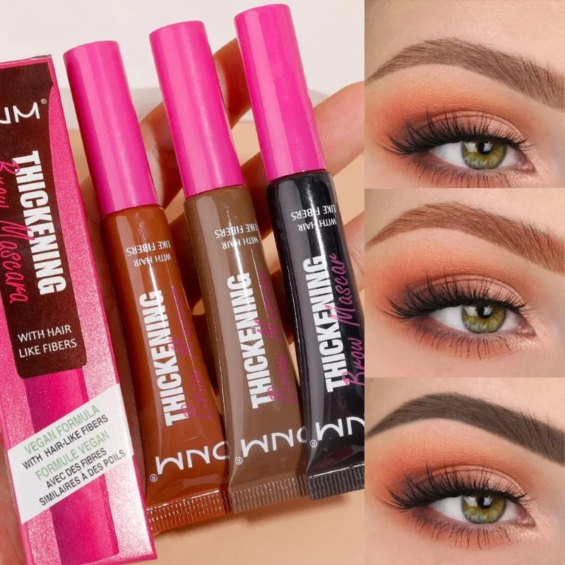 1pcs Eyebrow Gel Cream Waterproof Styling Cream Long Lasting Fixing Brow Make Up Natural Wild Brow Pomade Setting Gel with Brush
