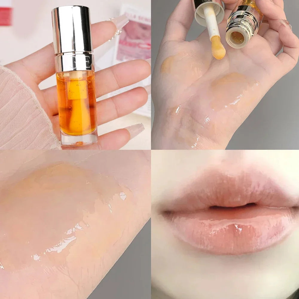 Water Mirror Lip Gloss Transparent Colored Glass Lip Oil Waterproof Lasting Moisturizing Lip Plumper Lipstick Makeup Cosmetics