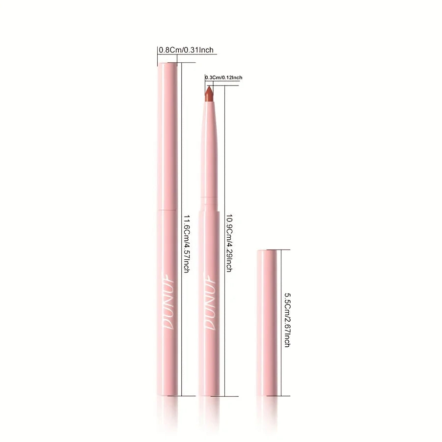 12PCS Matte Lipliner Waterproof, Durable, Easy To Color, Not Easy To Take Off Makeup, Lip Makeup Suitable For Girls' Holiday Gif