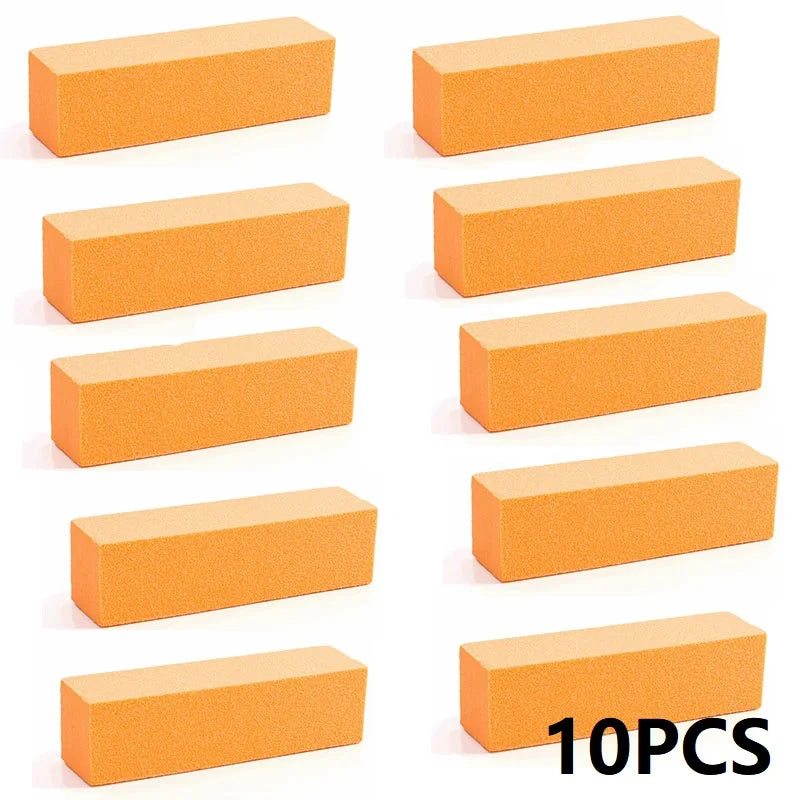 5/10PCS Nail Buffer Polishing Block Buffer for Polisher Manicure Buff Professional Sponge Nail File Milling Cutter for Manicure