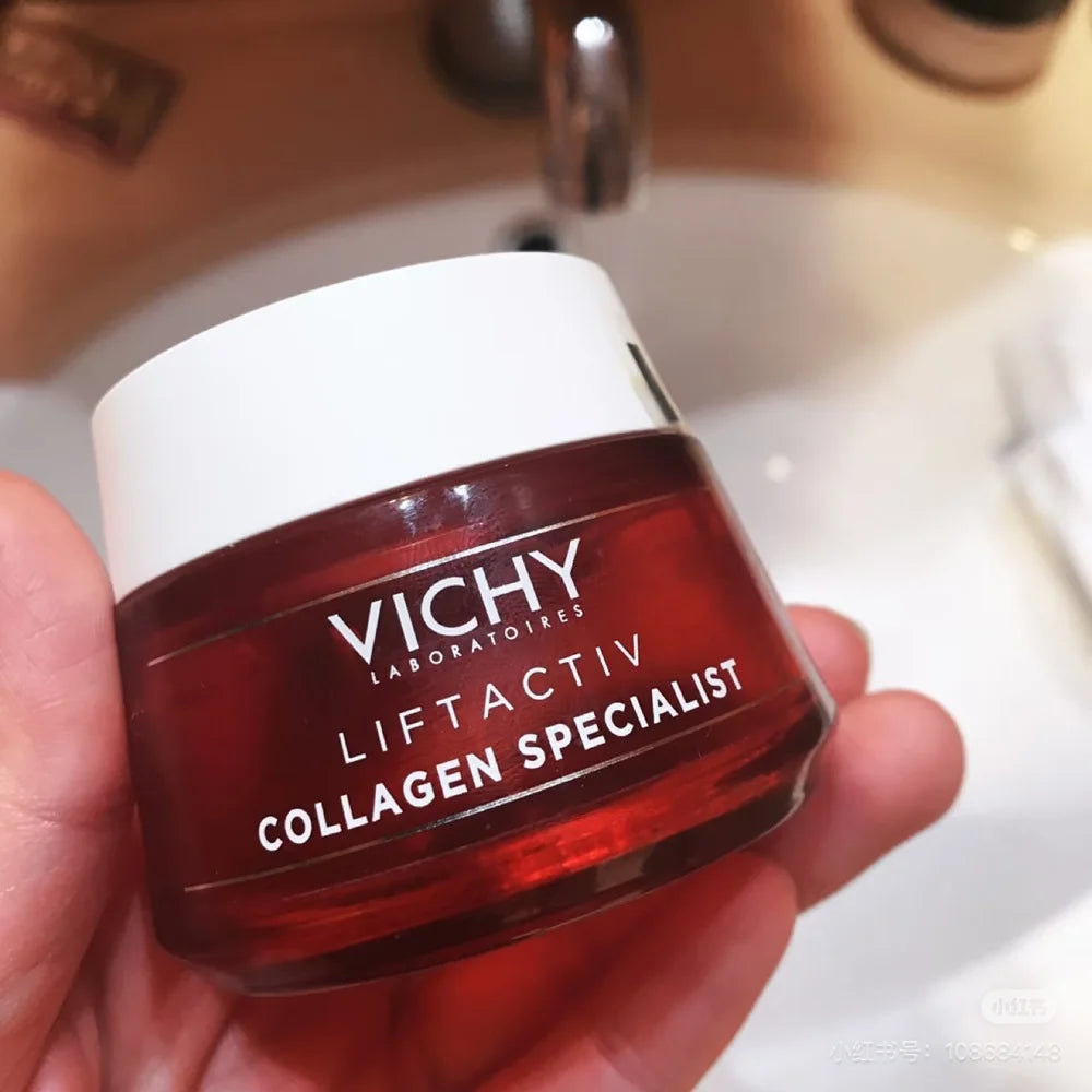 Vichy Various Essence & Cream - Collagen Night Cream, Nutritional Cream, Retinol Serum,VC Rejuvenating/HA Moisturizing Skin Care