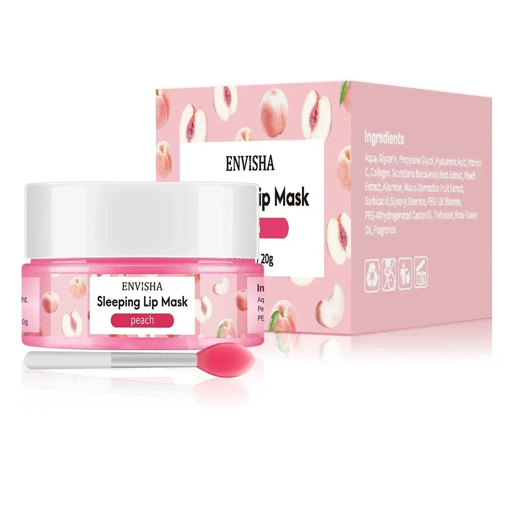 Lip Mask Sleeping Maintenance Moisturizing Fade Lines Nourishing Balm Skin Care Beauty Health Exfoliating Anti Drying Coconut